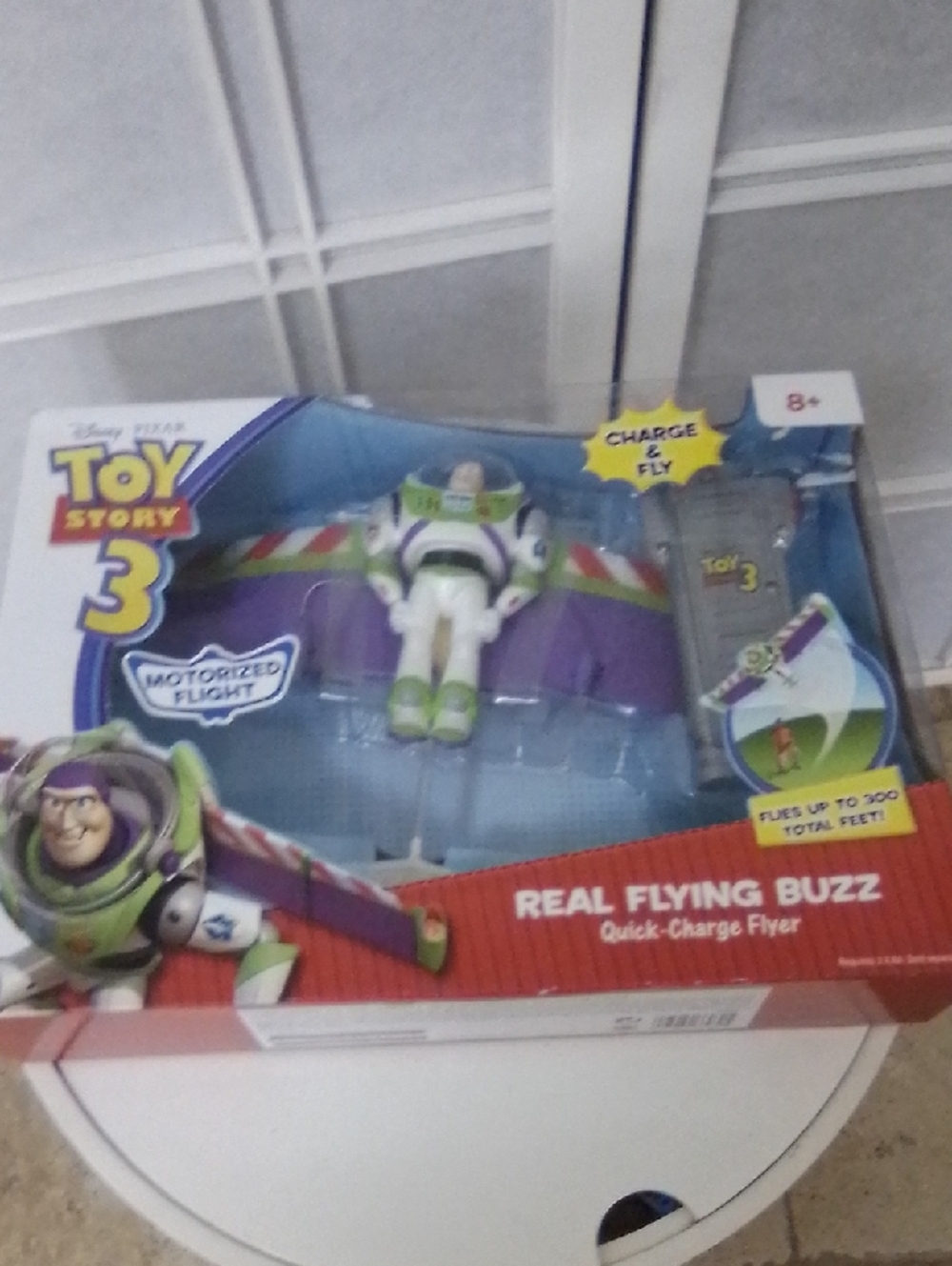 Disney Buzz Lightyear Flying Figure in Purple and Green